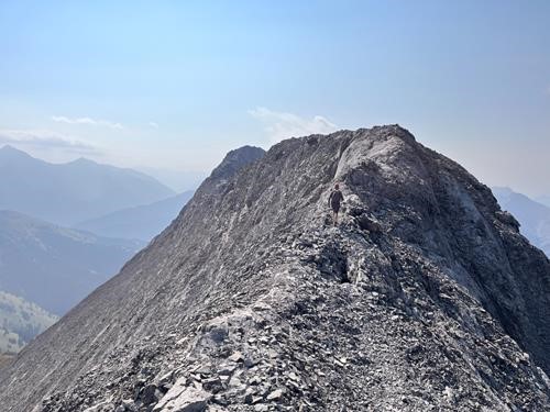 Wedge - GS traversing towards south summit