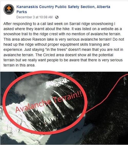 Rawson avalanche slopes per K-Country