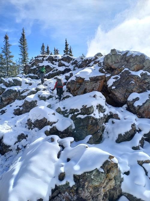 The rocky section 