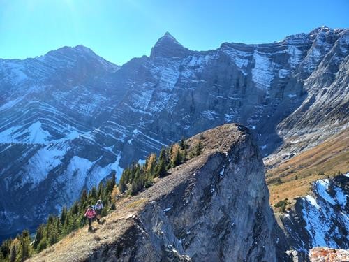Steps away from the summit 