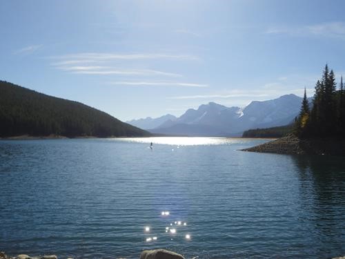 Paddleboard on Lower Kananaskis Lake