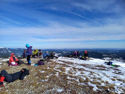 Enough space for an army at the wide summit 