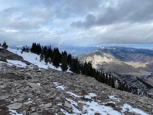 A rare winter rainbow, captured by Tina