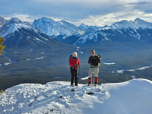 Jane and Jim taking in Gypsum Ridge