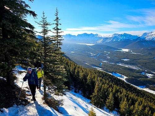 Further on the ridge.