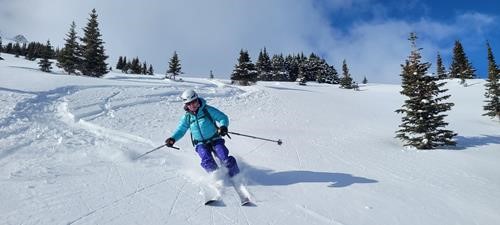 {1886 je ear} skis Hilda Ridge south slopes