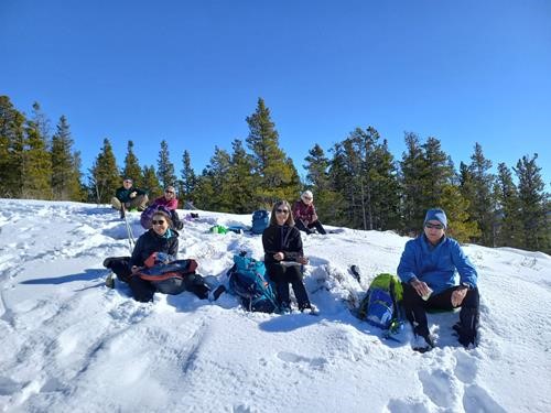 Lunch in the snow 