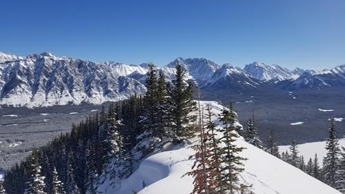 Looking east along Gypsum Ridge