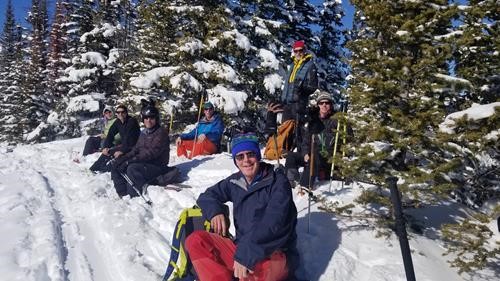 Lunch spot at high point on Gypsum ridge