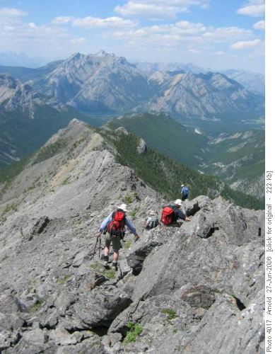 SE-NW view of Wasootch Ridge