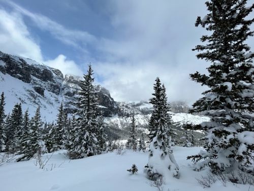 Valley (and beautiful sky) to the north west
