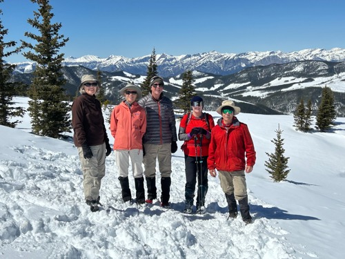 Our group enjoying the great outdoors. 