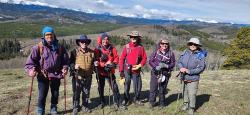 Group at highest point