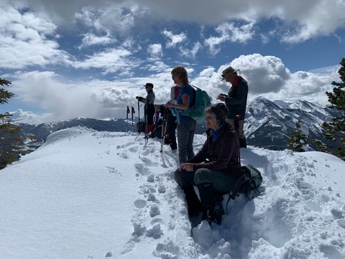 Enjoying the views at the junction to Jewell Pass