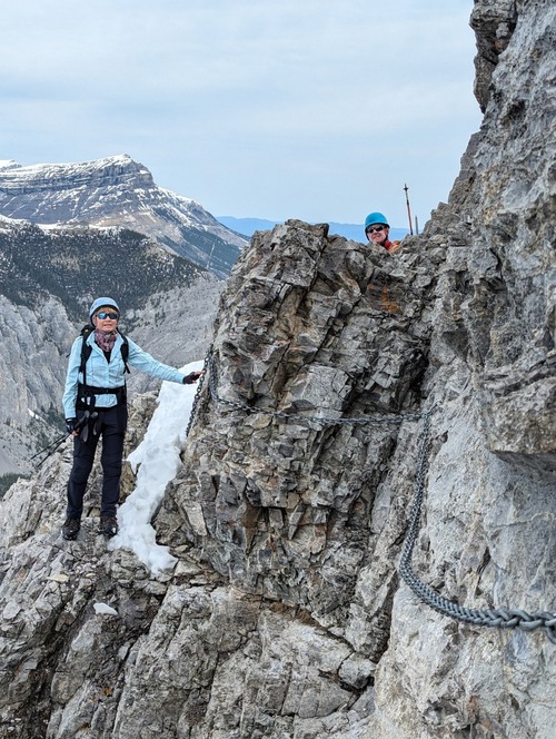 Arriving at the chain section