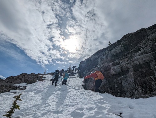 Heading up to the ridgeline