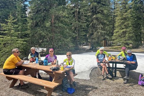 Lunch at Bluerock picnic area