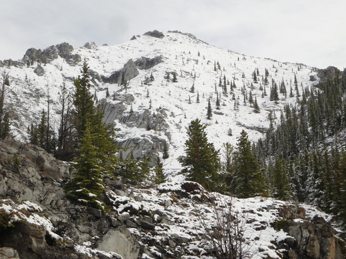 Wasootch Peak with fresh overnight snow May 24, 2024