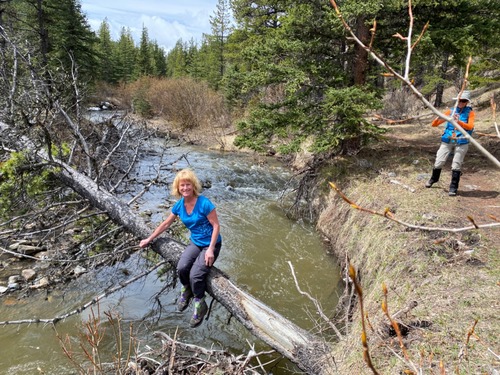 Pam's smile sums up our day!