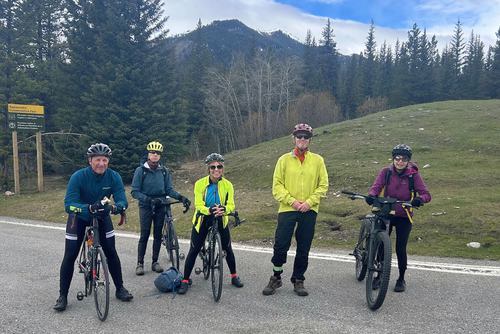 David, Inge, Cathy, Jim and Shirley at Lantern Creek Trailhead