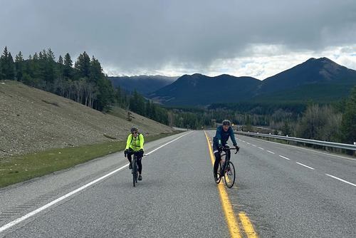 Cathy and David on Hwy 40