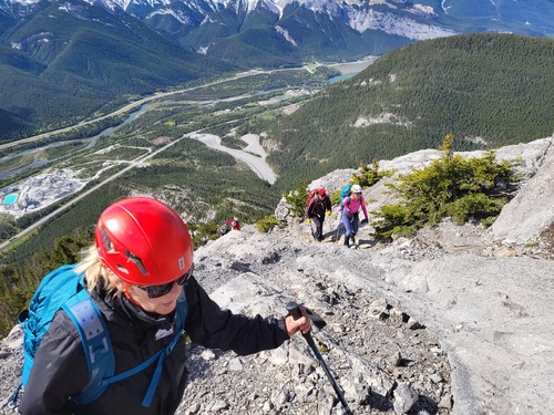 Working our way up Loder's rock