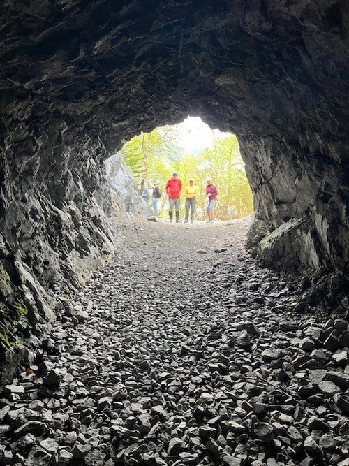 From inside the cave