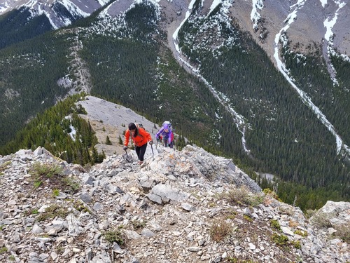 We had to work a little to reach the peak