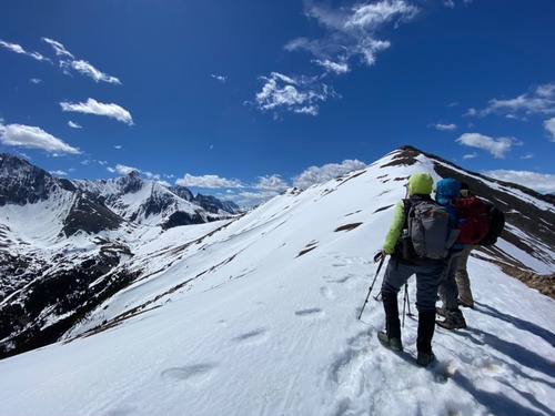 With the wind and snow, it felt more like mountaineering