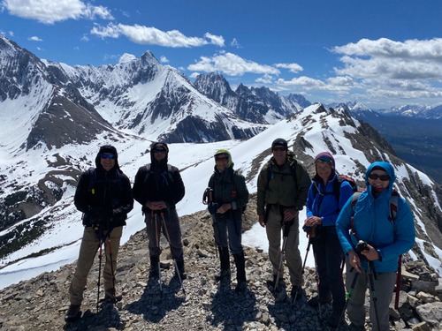 At the summit and time for lunch