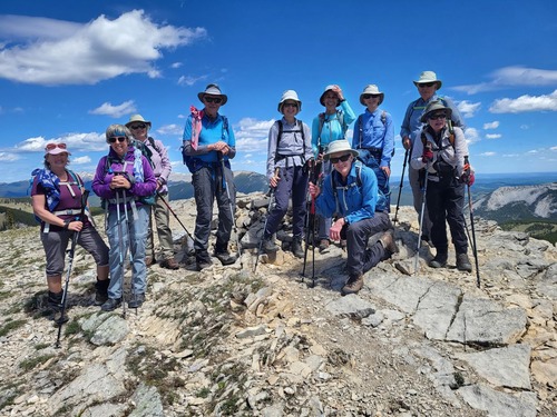 A summit photo on Powderface outlier