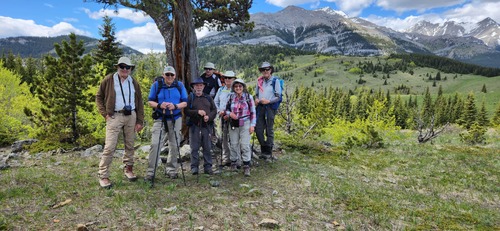 Group (minus Barb M) at Boundary Pine