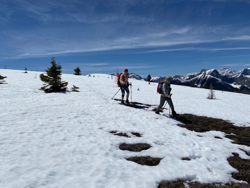 LOTS of snow on the ridge
