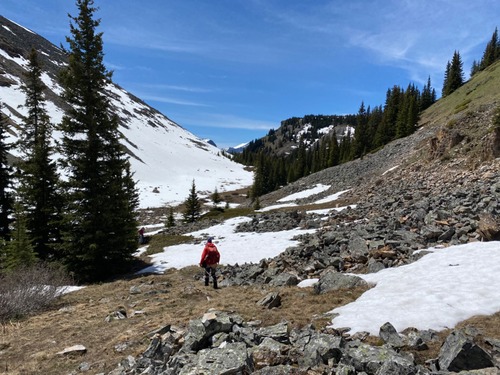 The beautiful valley just below the tarn