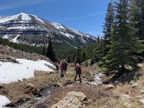 Finally out of the snow!