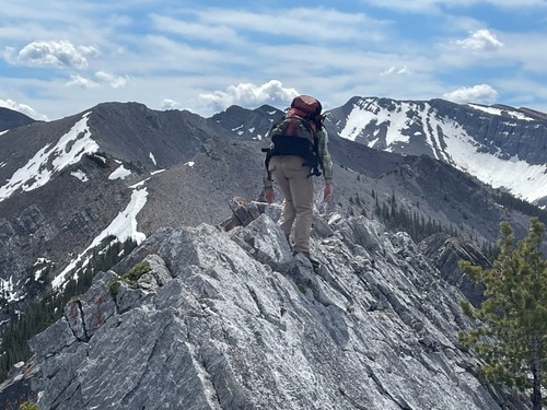 Bill decides to accompany her, no hands or poles!