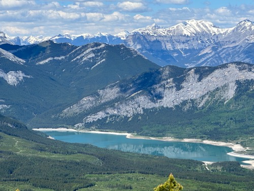 View towards Barrier lake