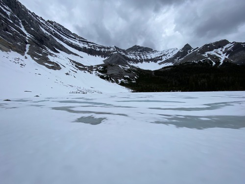 Elk Lake on June 20... looks more like December 20