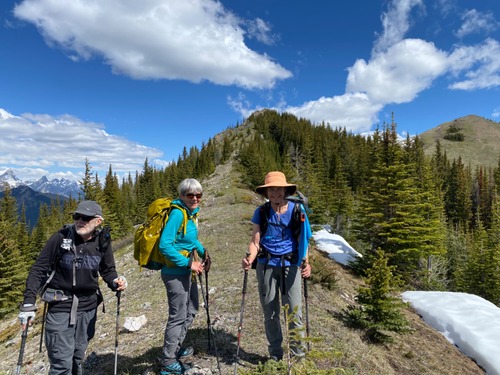 1st top in centre; higher top at right