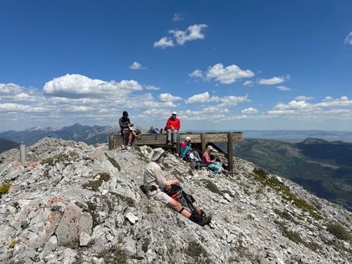 Summit - lunch on our private sundeck