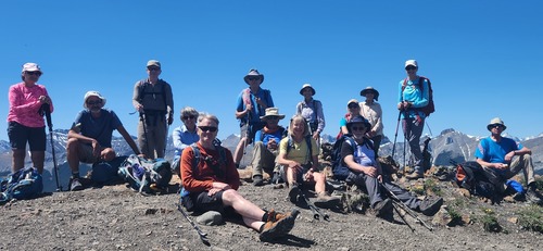 Most of Group on Jumpingpound Summit