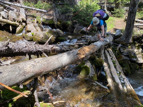 Every creek crossing was bridged