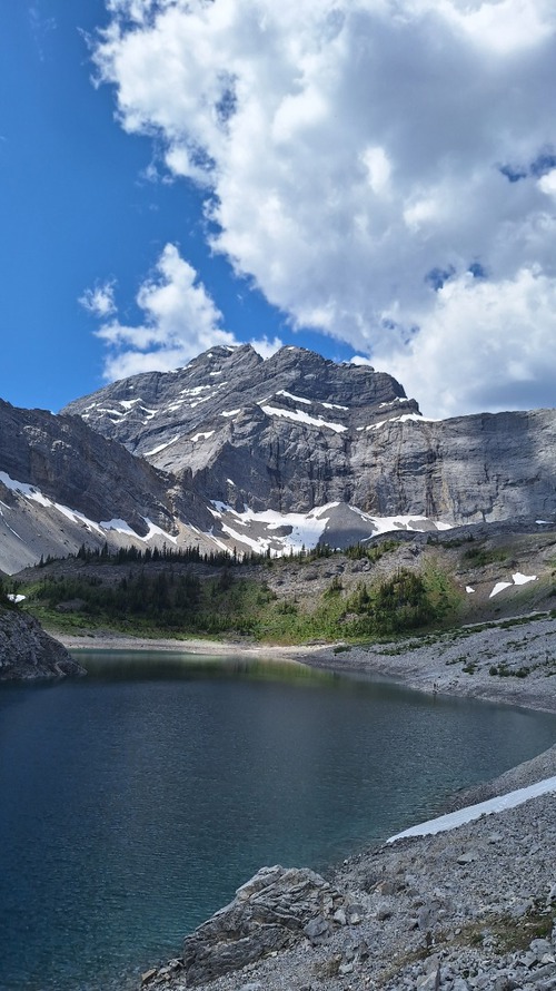 Upper Galatea Lake. Crystal clear water and stunning backdrop.