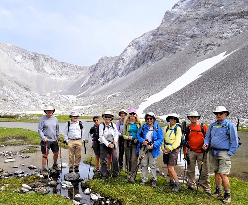 Group photo at the second tarn