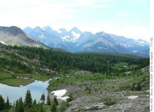 Three Lakes Valley looking SW