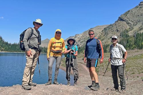 At the south end of Crypt Lake (just barely in the US)