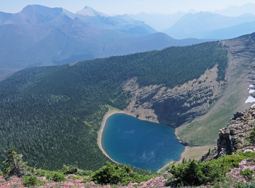 Forum Lake from above the scramble.