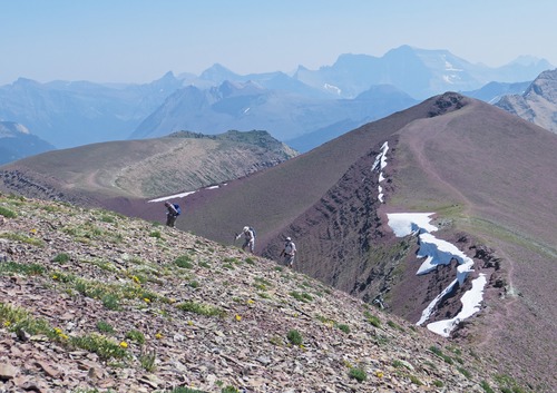 A look back from the second point.