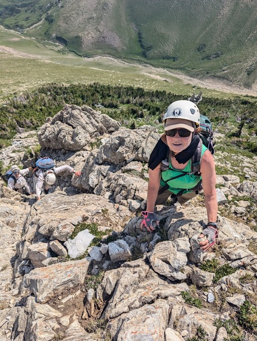 Irene on the way up