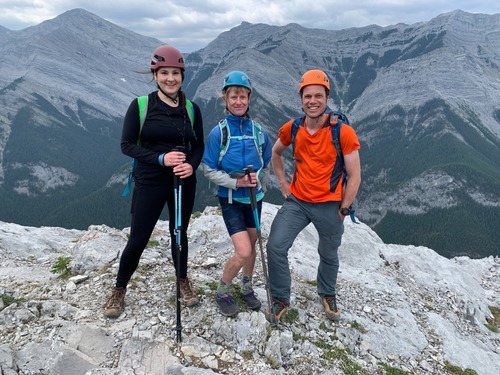 Ramblers on Heart Mtn. McGillivray behind.